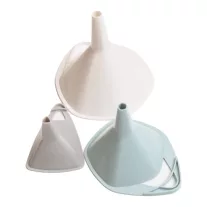 Konyhai tölcsér 3 darabos szett fehér kék szürke