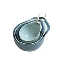 Konyhai mérőkanál 4 darabos szett kék-sötétkék