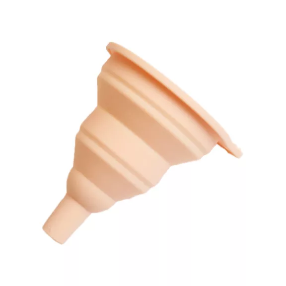 Szilikon összecsukható konyhai tölcsér bézs