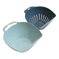 Müanyag konyhai szűrő 2 részes kék