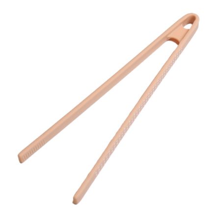 Szilikon konyhai csipesz 29 cm bézs