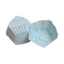 Szilikon cupcake alakú sütőforma 4 darabos szett kék