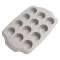 Szilikon muffin sütőforma 19x29 cm szürke