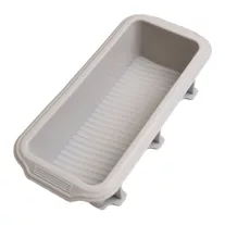 Szilikon kenyér és kalács sütőforma 27x13x6 cm szürke