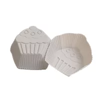 Szilikon cupcake alakú sütőforma 4 darabos szett szürke