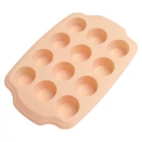 Szilikon muffin sütőforma 19x29 cm bézs