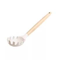 Fanyelű szilikon tésztakanál 30 cm fehér