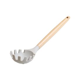 Fanyelű szilikon tésztakanál 30 cm szürke