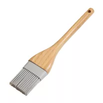 Fanyelű szilikon konyhai ecset 25 cm szürke