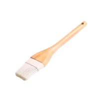 Fanyelű szilikon konyhai ecset 25 cm fehér