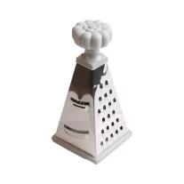   Rozsdamentes acél négy oldalú reszelő és szeletelő 20 cm szürke