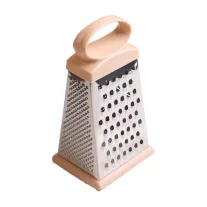 Rozsdamentes acél négy oldalú reszelő 22 cm bézs