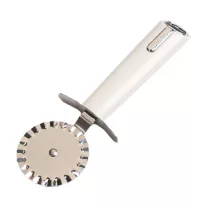 Rozsdamentes acél pizzavágó 21 cm fehér