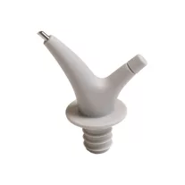 Rozsdamentes üveg cseppentő dugó záróval szürke