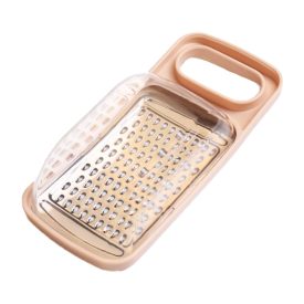 Sajtreszelő kék tároló dobozzal 23 cm bézs