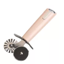 Tészta-pizzavágó 18 cm bézs