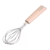 Rozsdamentes acél habverő 24 cm bézs