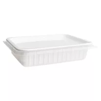 Szögletes Elviteles Doboz PP fehér 500 ml PNG