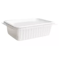 Szögletes Elviteles Doboz PP fehér 750 ml PNG