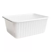 Szögletes Elviteles Doboz PP fehér 1000 ml PNG