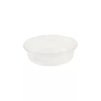 Imbisz tál  kerek pp 125 ml víztiszta