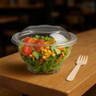 Salátás tál egybefedeles pet 750ml víztiszta
