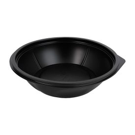 Kerek Salátás tál pet 400ml fekete