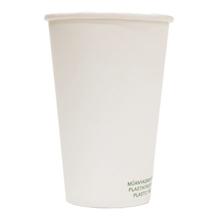 Papírpohár műanyagmentes 300 ml fehér