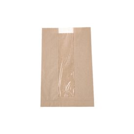 Papírtasak alblakos 25x16x6 cm barna