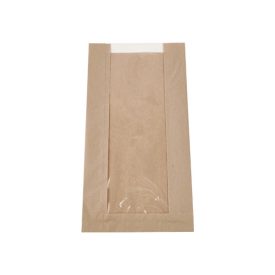 Papírtasak alblakos 33x18x6 cm barna