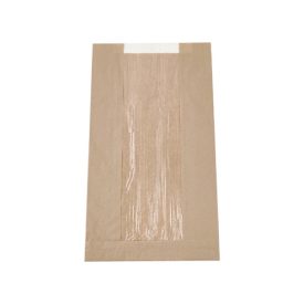 Papírtasak alblakos 35x20x6 cm barna