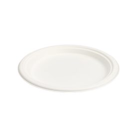 Papír Tányér (Cukornád) 20 cm Fehér
