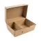 Hamburgeres doboz elválasztóval hullámkarton 21x13x11 cm 