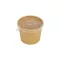 Papír levesestál tetővel 300 ml kraft