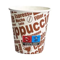 Papírpohár 150 ml Cappuccino Mintás (Ø70mm)