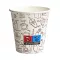 Papírpohár 150 ml Latte Mintás (Ø70mm)