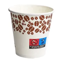 Papírpohár 150 ml Kávébab Mintás (Ø70mm)