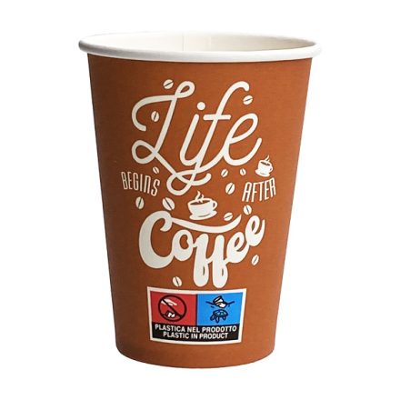 Papírpohár 250 ml Life Is Coffee (Ø80mm)