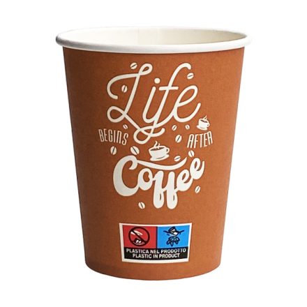 Papírpohár 200 ml Life Is Coffee (Ø70mm)