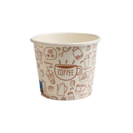 Papírpohár 50 ml Latte Mintás